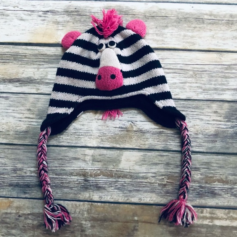 Girls adorable zebra hat!